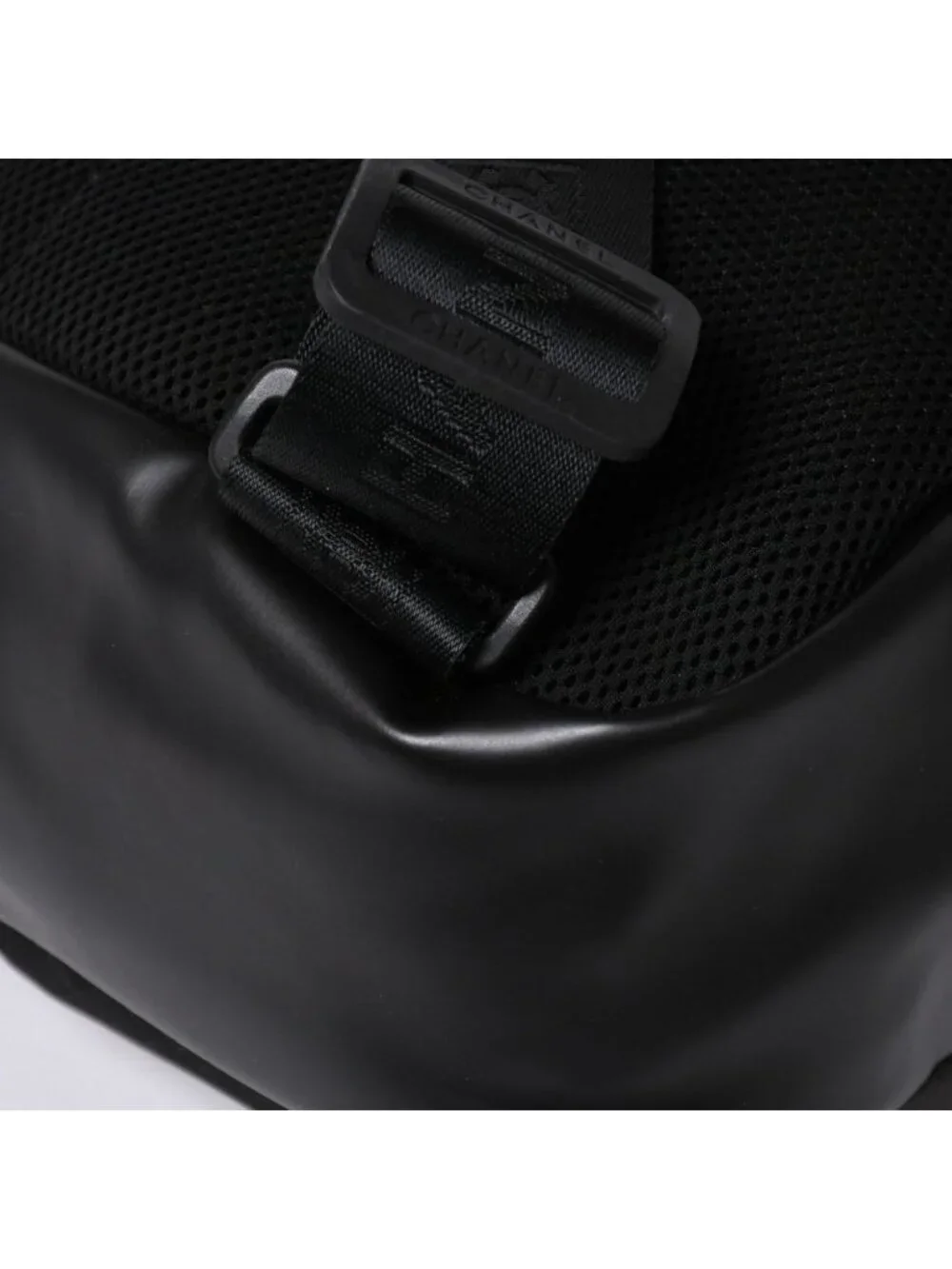 Chanel Sports Line Backpack Black Lime Green Nylon Leather